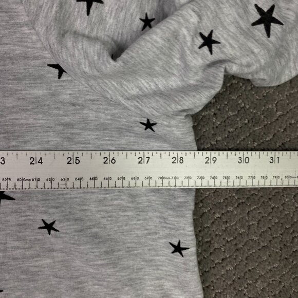 Jane and Delancey Hoodie Women's 3X Gray Stars Lightweight Jane + Delancey - Picture 7 of 9